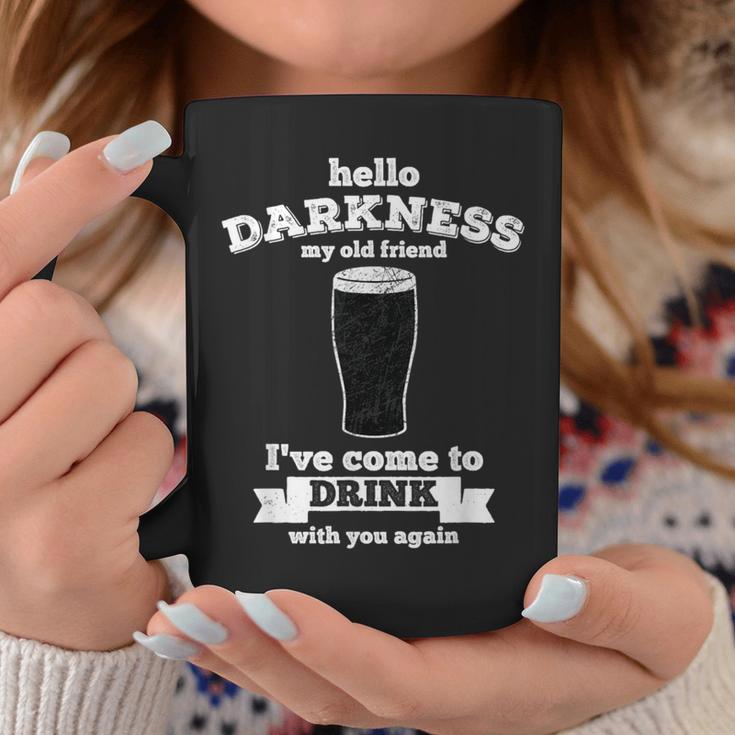 Hello Darkness My Old Friend Beer Lover Drink Coffee Mug Unique Gifts