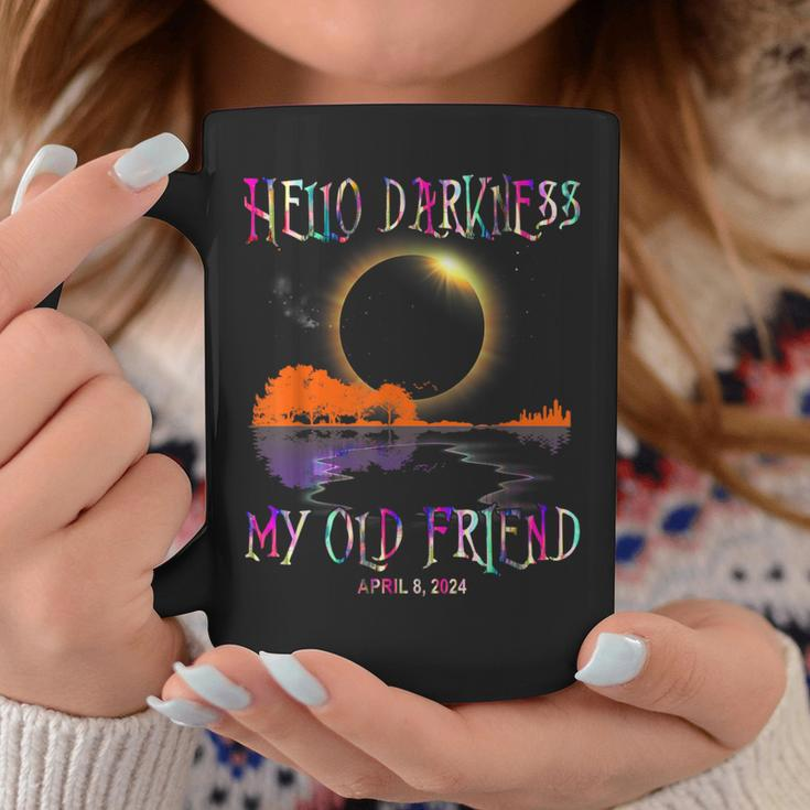 Hello Darkness My Old Friend Guitar Landscape April 08 2024 Coffee Mug Funny Gifts