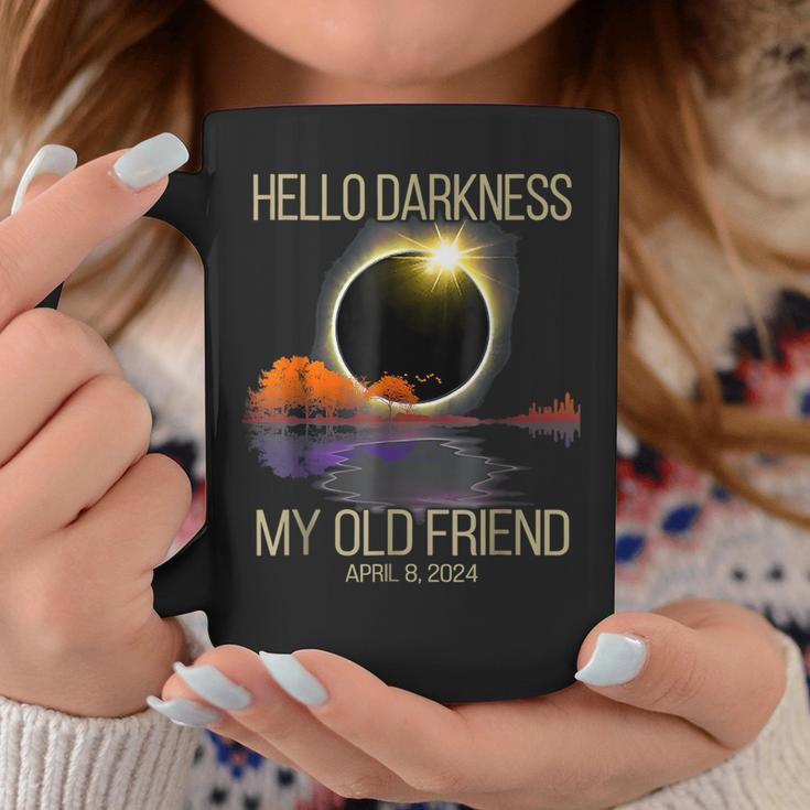 Hello Darkness My Old Friend Solar Eclipse On 08042024 Coffee Mug Funny Gifts