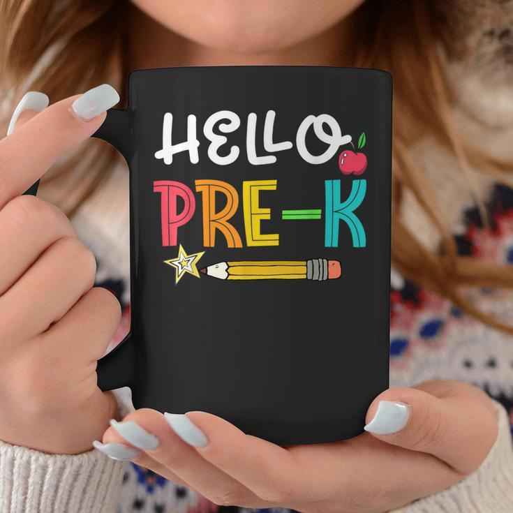 Hello Prek Back To School Preschool Teacher Student Kids Coffee Mug Unique Gifts