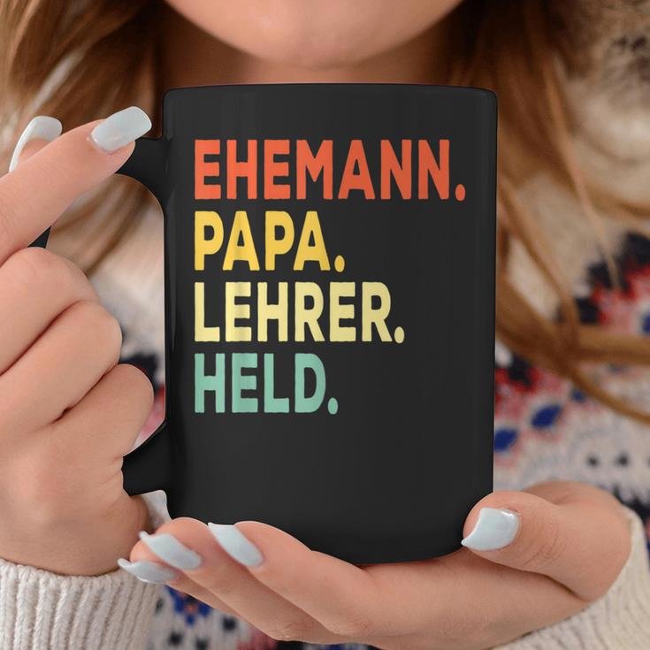 Herren Ehemann Papa Lehrer Held Retro-Jahrgangatertag Tassen Lustige Geschenke