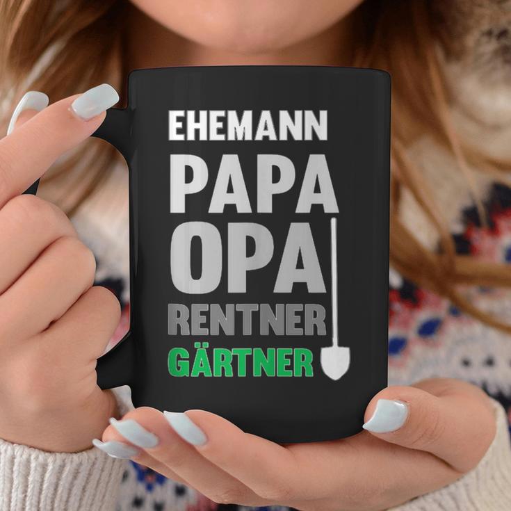 Herren Ehemann Papa Und Opa Sowie Rentner Und Gärtner Im Garten Tassen Lustige Geschenke