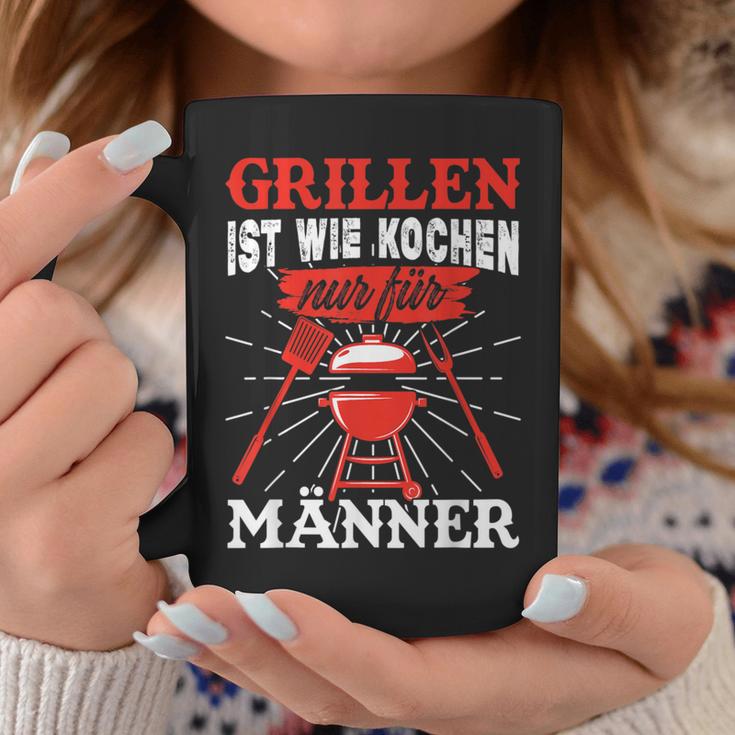 Herren Grillen Ist Kochen Für Männer Grillmeister Spruch Papa Opa Tassen Lustige Geschenke