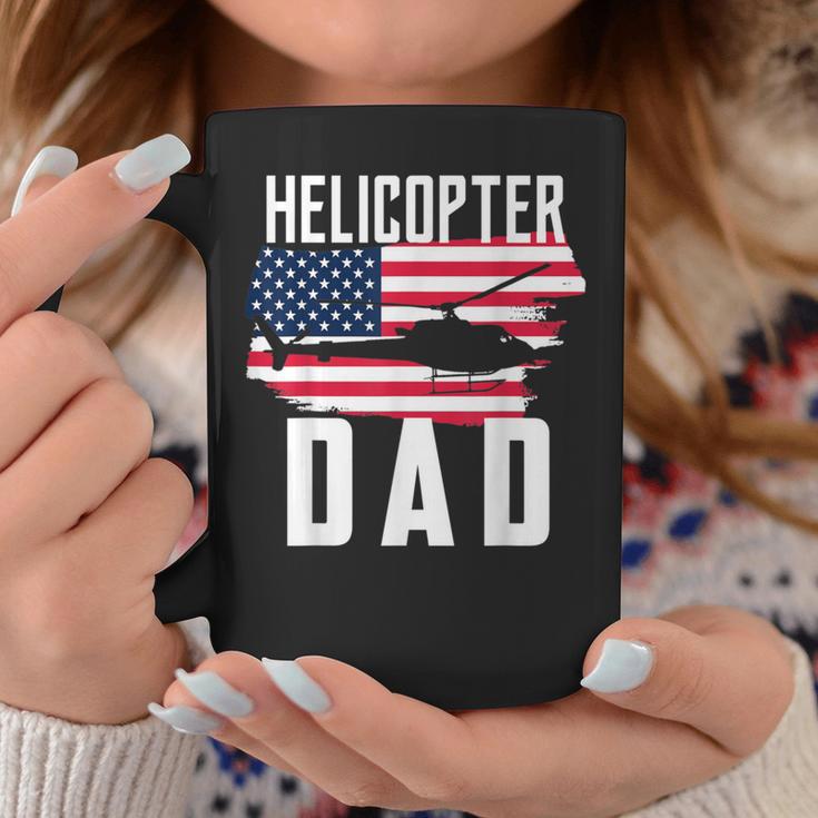 Herren Hubschrauber Papa Usa Flagge Hubschrauber Pilotatertag Tassen Lustige Geschenke