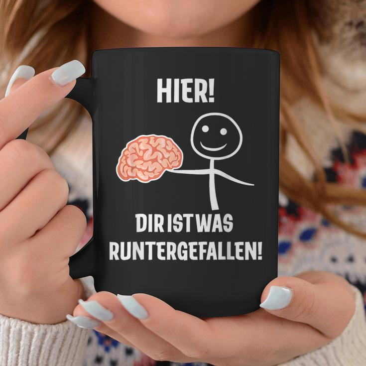 Hier Dir Ist Was Runtergefallen Tassen Lustige Geschenke