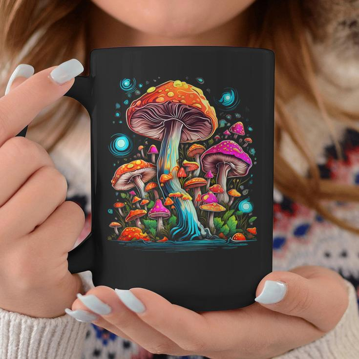 Hippie Mushrooms Psychedelic Forest Fungi Festival Coffee Mug Personalized Gifts