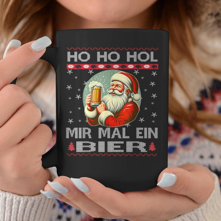 Ho Ho Hol Mir Mal Ein Bier Santa Christmas Black Tassen Lustige Geschenke