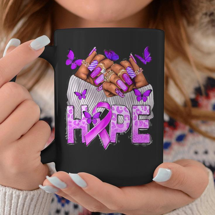 Hope Sle Lupus Awareness Month Support Purple Lupus 2024 Coffee Mug Personalized Gifts