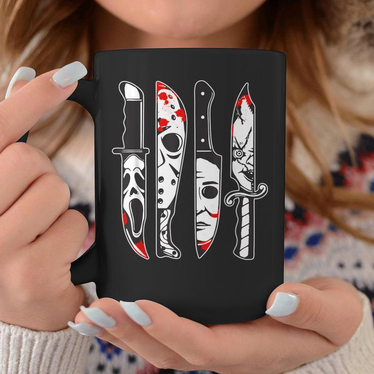 Horror Movie Characters In Knives Horror Characters Coffee Mug Unique Gifts