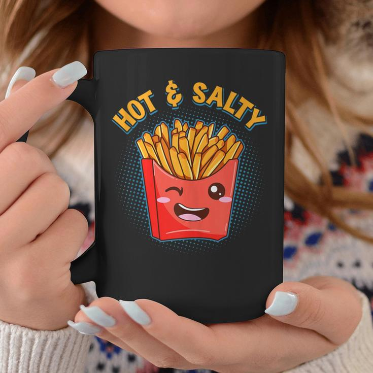 Hot & Salty Winking French Fries Flirtatious Lover Fast Food Coffee Mug Unique Gifts
