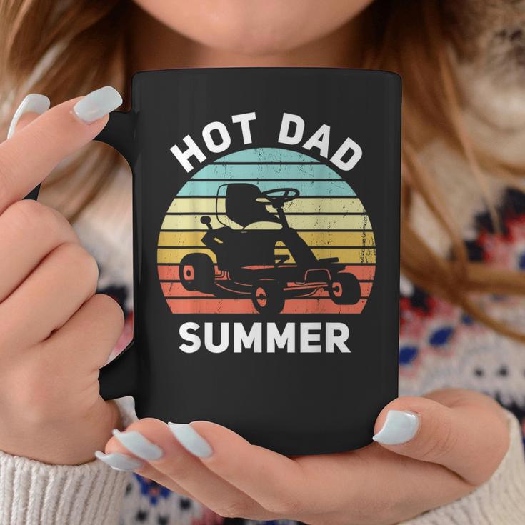 Hot Dad Summer Lawn Care Dad Zero Turn Mower Coffee Mug Unique Gifts