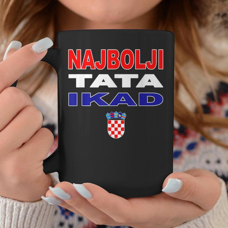 Hrvatska Father Croatia Flag Best Dad Ever Najbolji Tata Ikad Tassen Lustige Geschenke