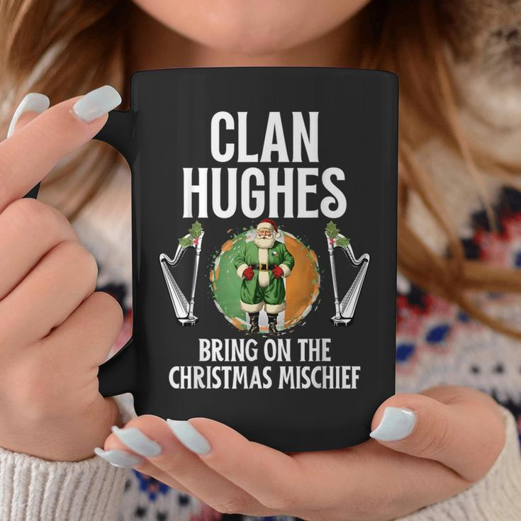 Hughes Clan Christmas Ireland Family Name Party Coffee Mug Funny Gifts