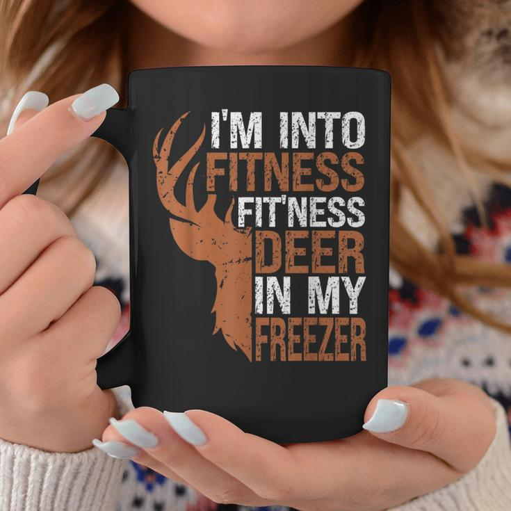 Hunting- I'm Into Fitness Deer Freezer Hunter Dad Coffee Mug Unique Gifts