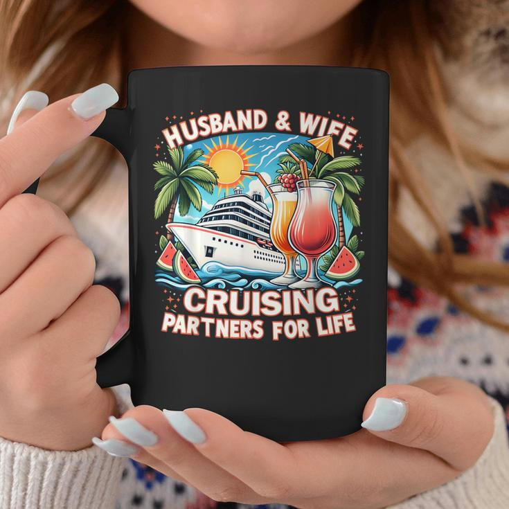 Husband And Wife Cruising Partners For Life Honeymoon Cruise Coffee Mug Personalized Gifts