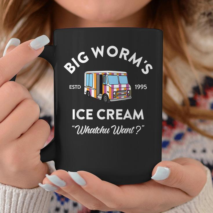 Ice Cream Truck Vintage Big Worm's Ice Cream Whatchu Want Coffee Mug Unique Gifts