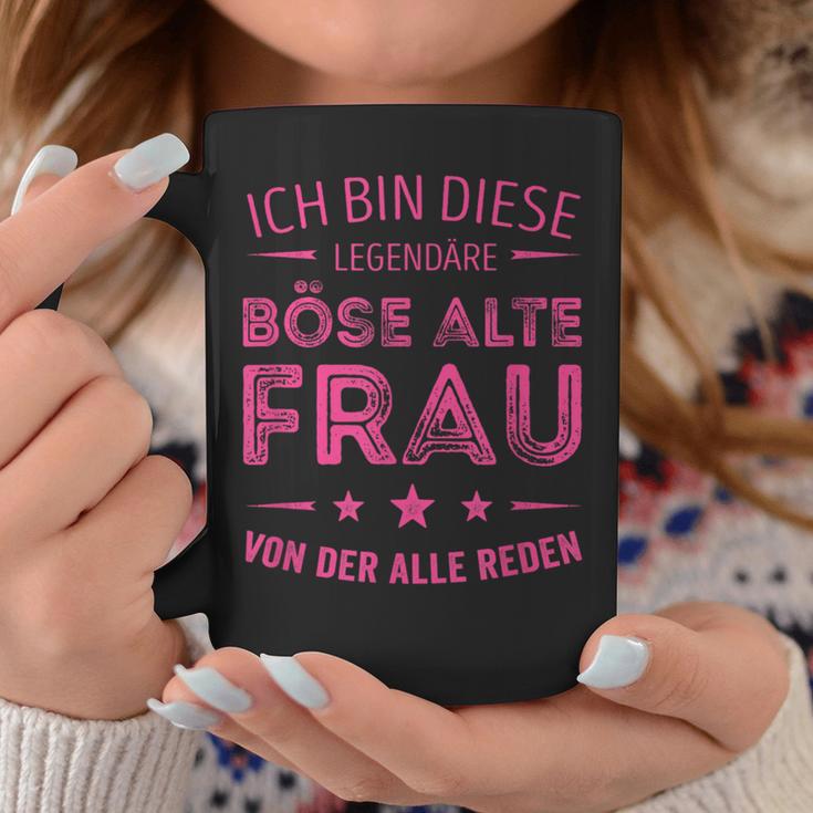 Ich Bin Die Legendäre Böse Alte Frau Tassen in Schwarz Lustige Geschenke