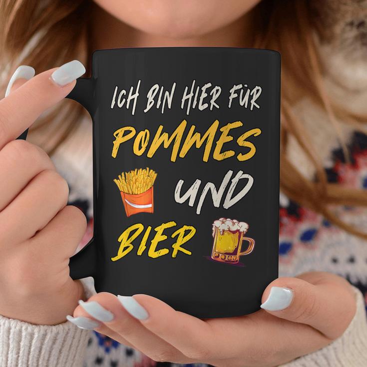 Ich Bin Hier Für Pommes Und Bier Frimes Lover Tassen Lustige Geschenke