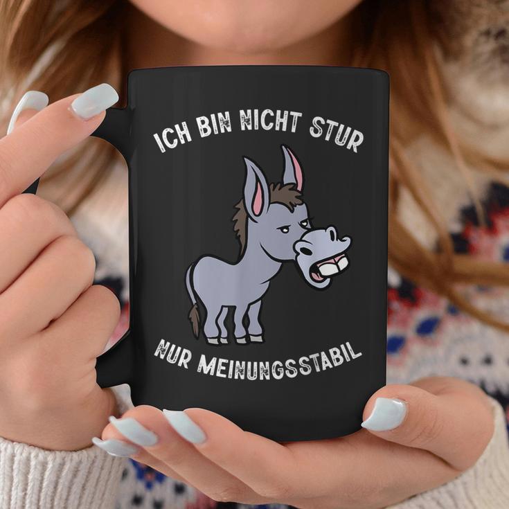 Ich Bin Nicht Stur Meinungsstabil Humour Slogan Men's Black Tassen Lustige Geschenke