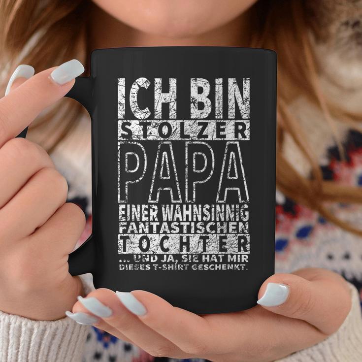 Ich Bin Stoler Papa Einer Wahnsinnig Fantastischen Tochter Tassen Lustige Geschenke