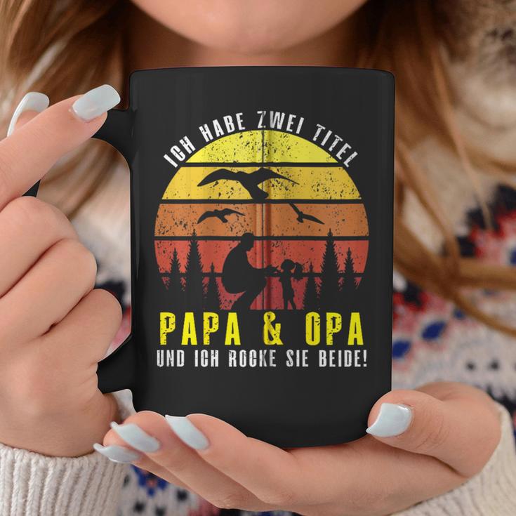 Ich Habe Zwei Titel Papa & Opa Und Ich Rocke Sie Beide Kapuzenjacke Tassen Lustige Geschenke