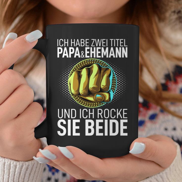 Ich Habe Zwei Titel Papa Und Husann Bester Dad Der Welt Tassen Lustige Geschenke