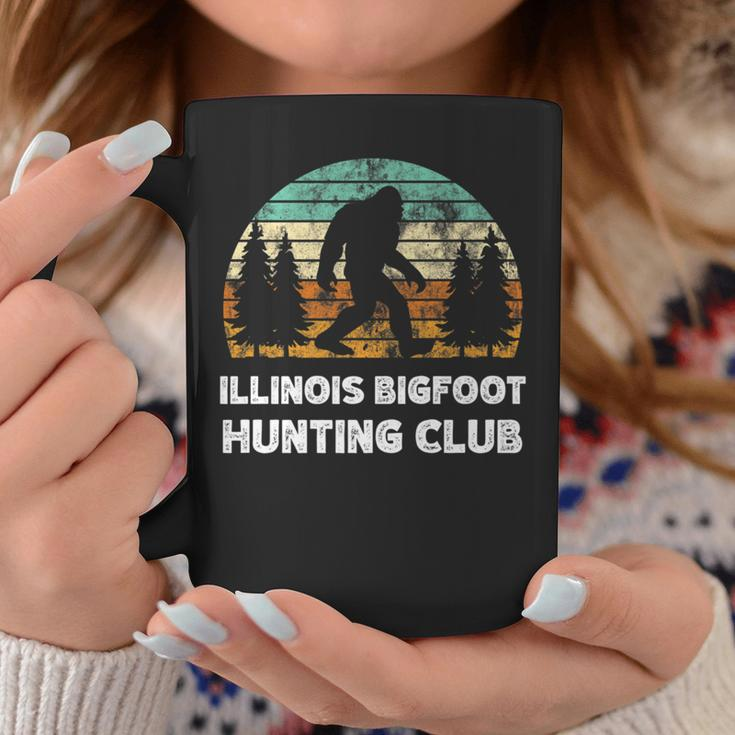 Illinois Bigfoot Hunting Club Sasquatch Fan Coffee Mug Unique Gifts