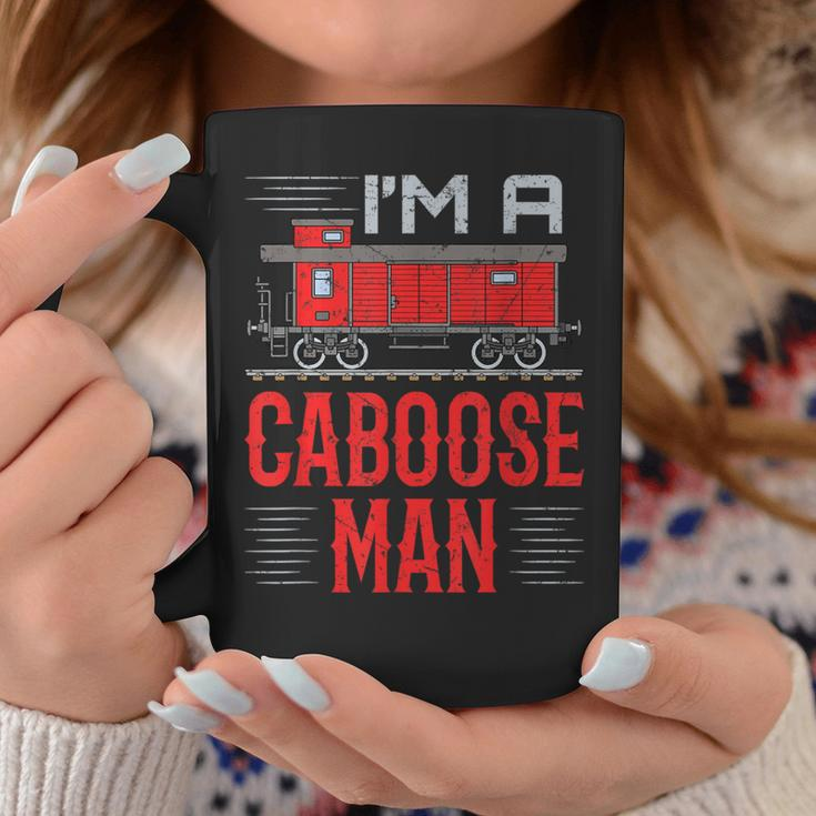 I'm A Caboose Man Hobbyist Model Train Coffee Mug Unique Gifts