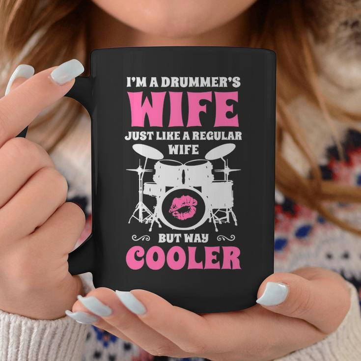 I'm A Drummer's Wife Women Drummer Drumset Drum Set Coffee Mug Unique Gifts