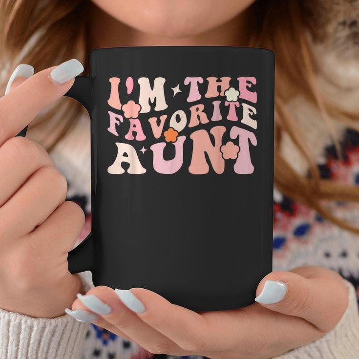 I'm The Favorite Aunt Cute Newborn Family Groovy Coffee Mug Unique Gifts