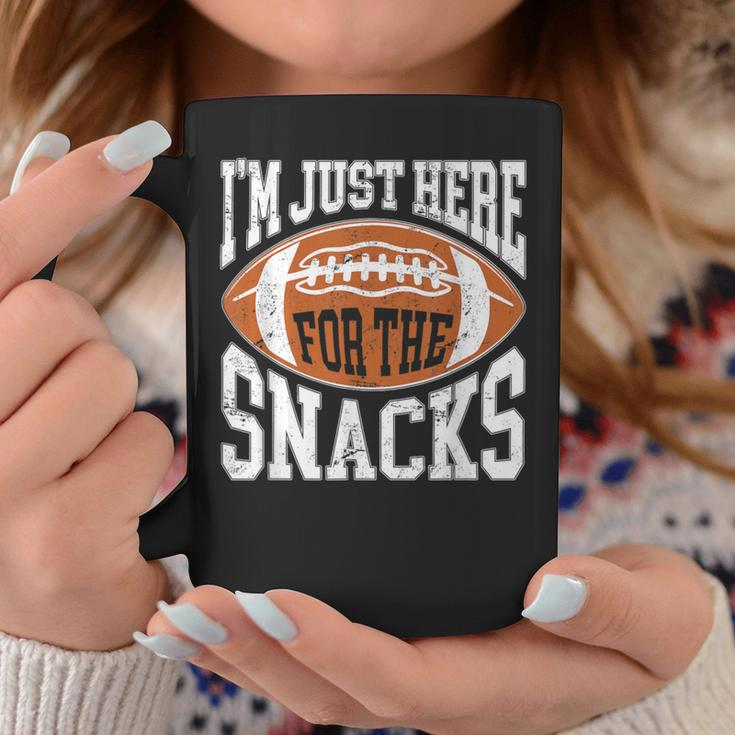 I'm Just Here For The Snacks Football Watching Coffee Mug Funny Gifts