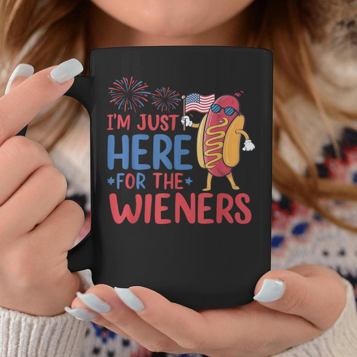 I'm Just Here For The Wieners Patriotic 4Th Of July Coffee Mug Unique Gifts