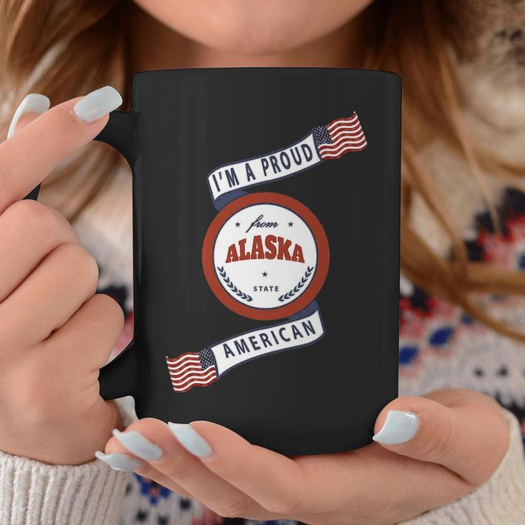 I'm A Proud American From Alaska State Coffee Mug Unique Gifts