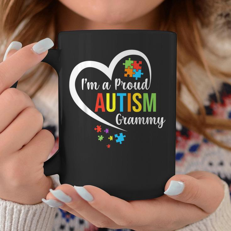 I'm A Proud Autism Grammy Love Heart Autism Awareness Puzzle Coffee Mug Unique Gifts