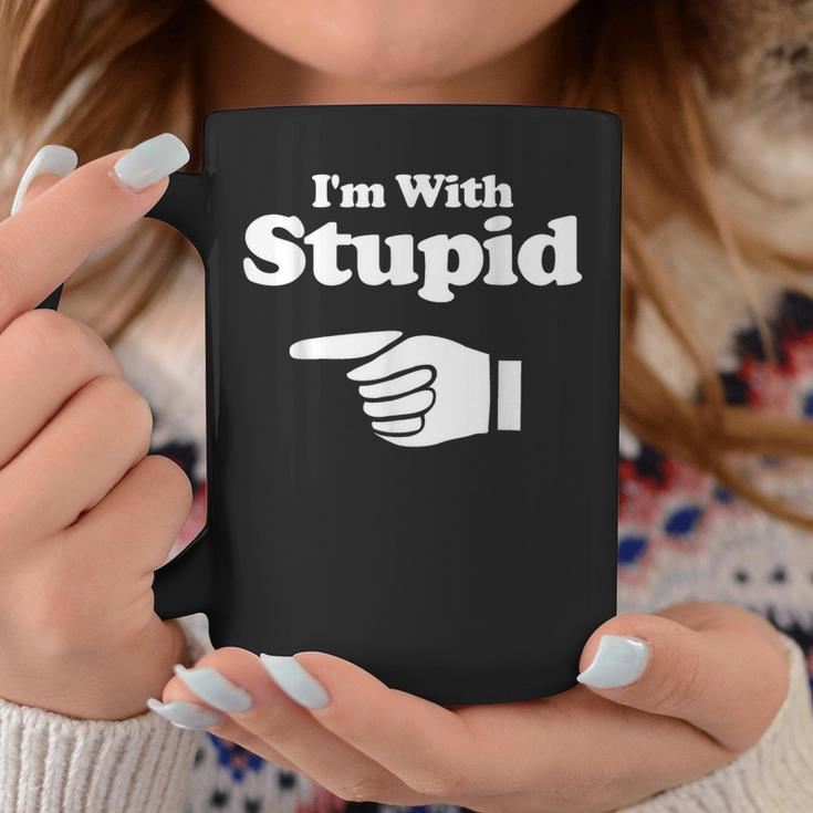 I'm With Stupid Pair Couple Brother Sister Coffee Mug Unique Gifts