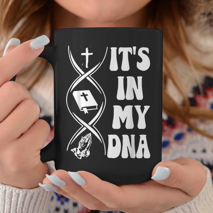 It's In My Dna Cross Bible Verse Pray Christian Coffee Mug Unique Gifts