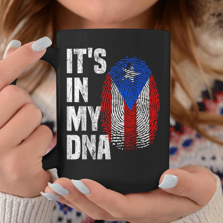 It's In My Dna Puerto Rico Flag Puerto Rican Fingerprint Coffee Mug Unique Gifts