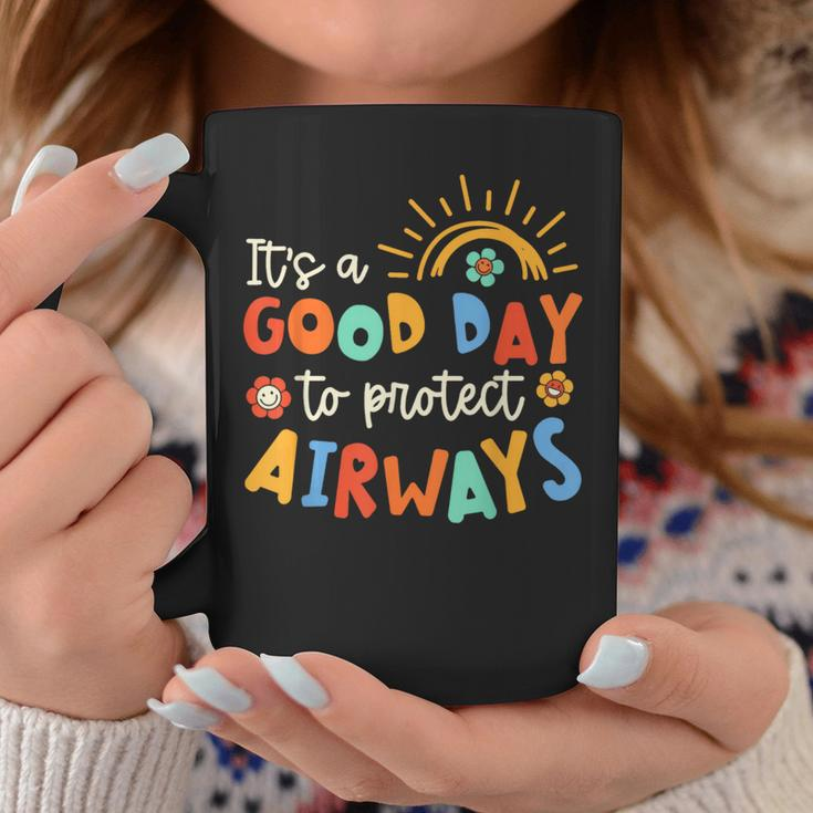 It's A Good Day To Protect Airways Respiratory Therapist Coffee Mug Unique Gifts