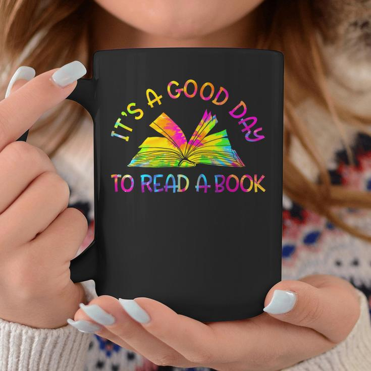 It’S A Good Day To Read A Book Lovers Library Reading Tiedye Coffee Mug Personalized Gifts