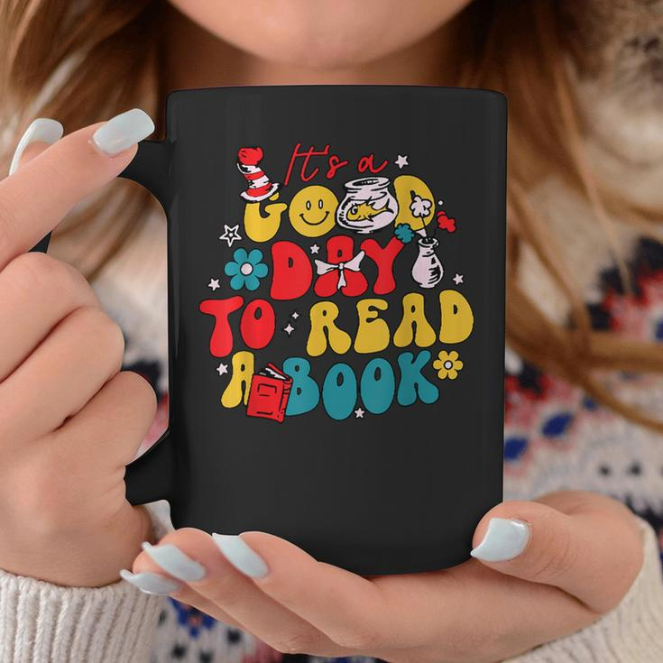 It's A Good Day To Read A Book Reading Day Cat Teachers Coffee Mug Unique Gifts