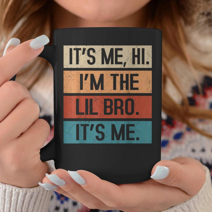 Its Me Hi Im The Lil Brother Its Me Fathers Day For Men Coffee Mug Personalized Gifts