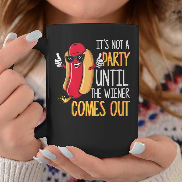 It's Not A Party Until The Wiener Comes Out Hot Dog Coffee Mug Unique Gifts