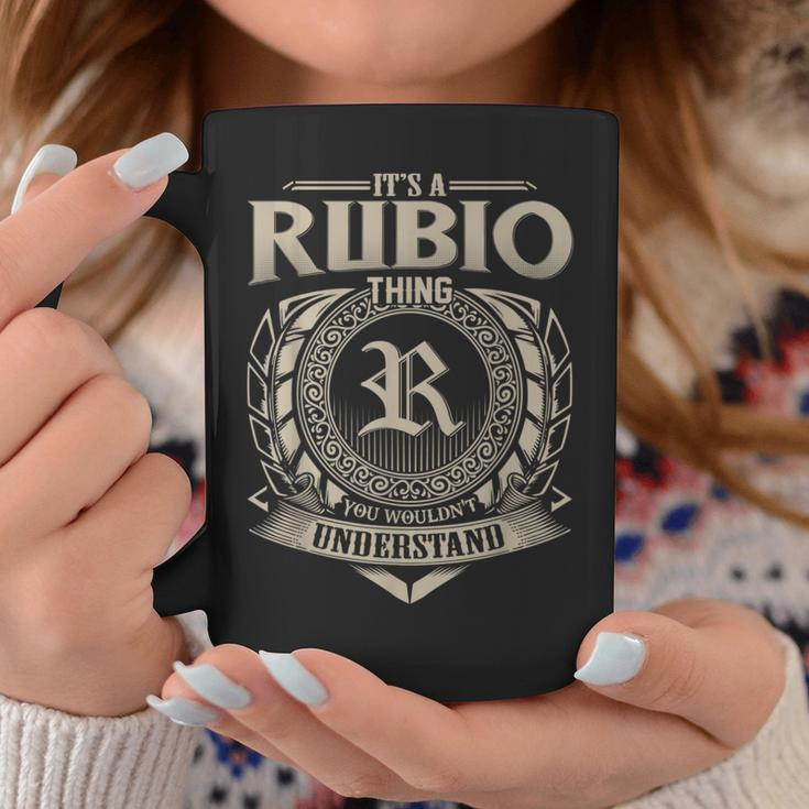 It's A Rubio Thing You Wouldn't Understand Name Vintage Coffee Mug Funny Gifts