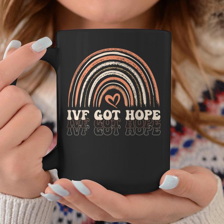 Ivf Got Hope Inspiration Rainbow Ivf Mom Fertility Surrogate Coffee Mug Unique Gifts