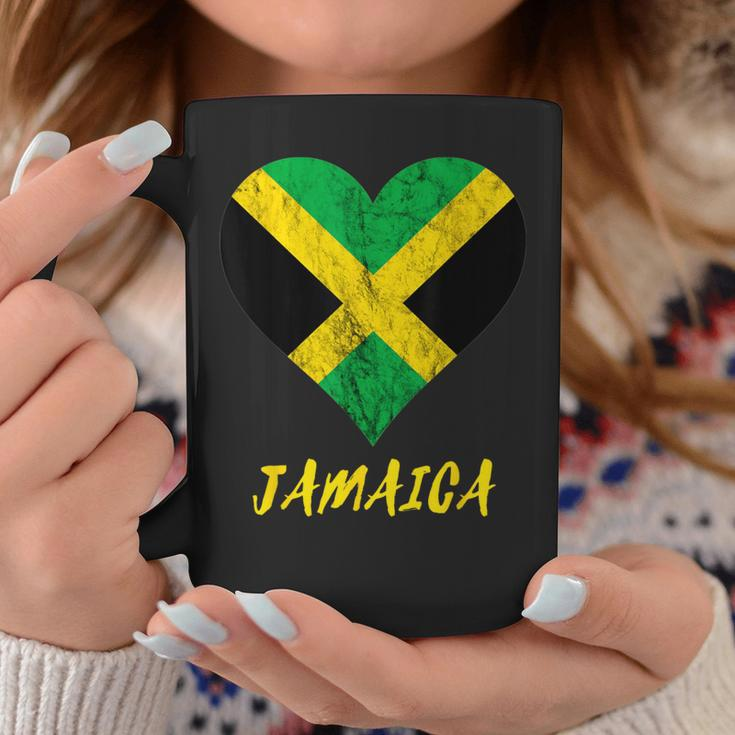 Jamaica Heart Jamaican Roots Jamaica Trip Jamaican Flag Coffee Mug Unique Gifts