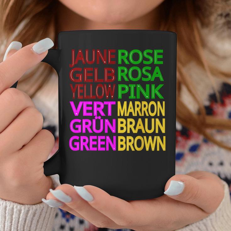 Jaune Roseert Marron Tassen Lustige Geschenke