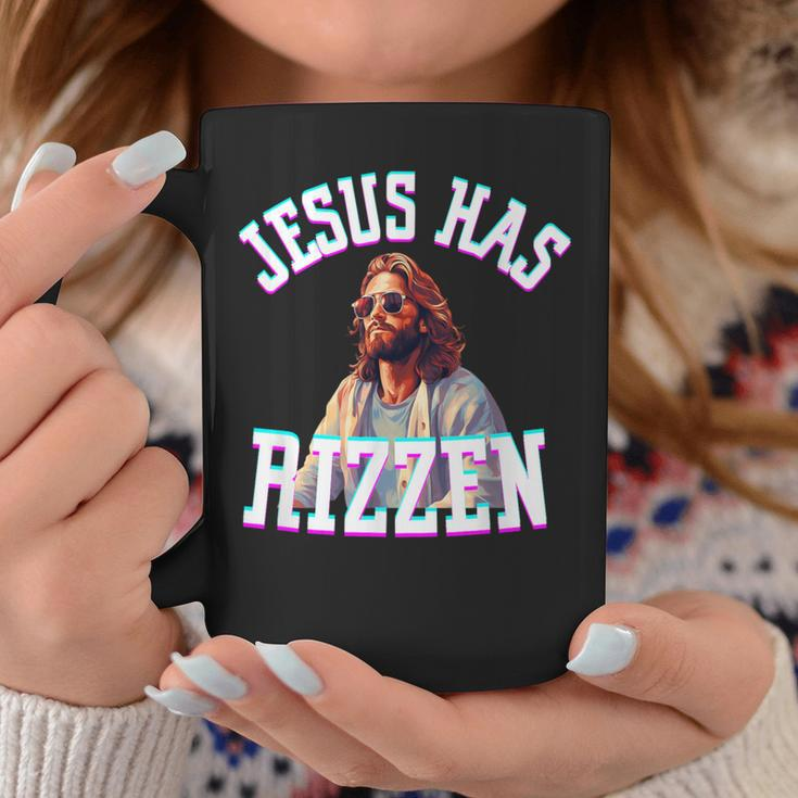 Jesus Has Rizzen Christian Meme Novelty Jesus Christ Coffee Mug Unique Gifts