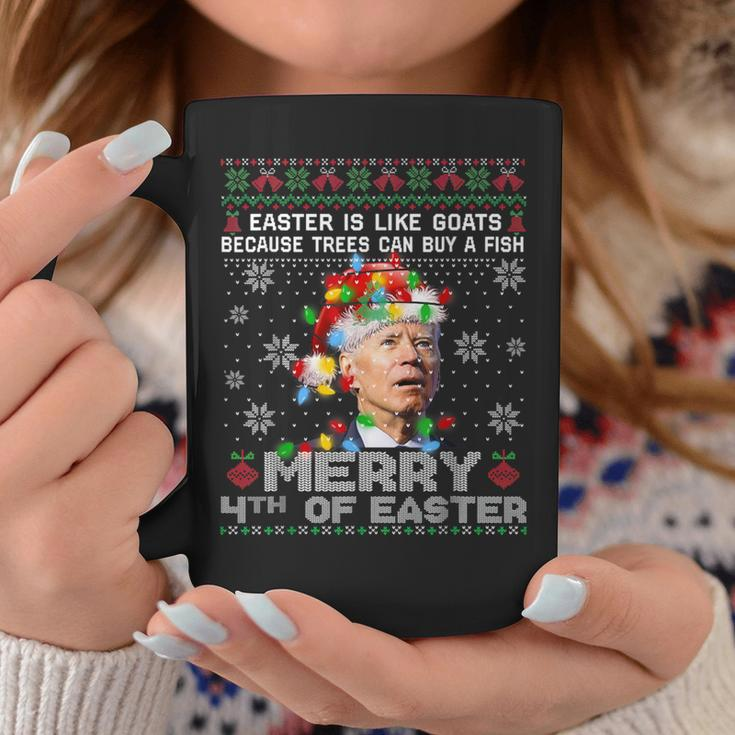 Joe Biden Happy 4Th Easter Ugly Christmas Sweater For Women Coffee Mug Unique Gifts