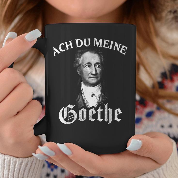 Johann Wolfang Von Goethe Meme Ach Du Meine Goethe Black S Tassen Lustige Geschenke