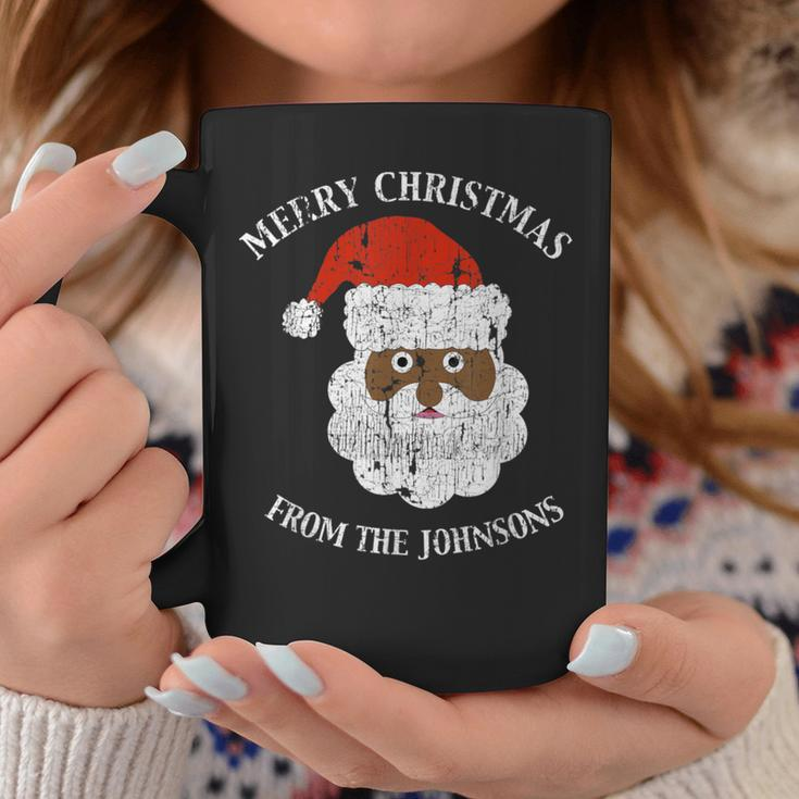 Johnson Family Last Name Surname Santa Merry Christmas Coffee Mug Funny Gifts